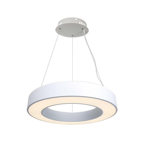 60cm 50W LED Designer Pendelleuchte, dimmbar - 4000K, 6100lm, weiß, Triac dimmbar