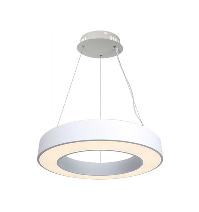 60cm 50W LED Designer Pendelleuchte, dimmbar - 4000K, 6100lm, weiß, Triac dimmbar
