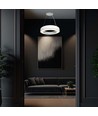 60cm 50W LED Designer Pendelleuchte, dimmbar - 4000K, 6100lm, weiß, Triac dimmbar