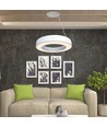 60cm 50W LED Designer Pendelleuchte, dimmbar - 4000K, 6100lm, weiß, Triac dimmbar