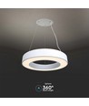60cm 50W LED Designer Pendelleuchte, dimmbar - 4000K, 6100lm, weiß, Triac dimmbar