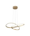 20W LED Pendelleuchte, Gold - Ø50cm, 130lm/W, 3000K, modernes rundes Design