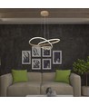 20W LED Pendelleuchte, Gold - Ø50cm, 130lm/W, 3000K, modernes rundes Design