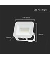 20W LED Fluter, weiß - Samsung LED Chip, IP65, 6500K, Außenbereich