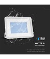 200W LED Fluter mit Samsung Chip - 100lm/W, IP65, weißes Gehäuse, weißes Glas, 6500K