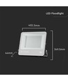 200W LED Fluter, Samsung LED Chip - 160lm/W, IP65, schwarz, 4000K, Außenbereich