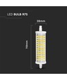 R7S 118mm / 16W LED Leuchtmittel - 2000lm, 300° Abstrahlwinkel, ersetzt 126W, Keramikgehäuse