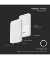 10000mAh magnetische kabellose Powerbank, 20W - MagSafe, PD Schnellladung, LED Indikator, weiß