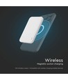 10000mAh magnetische kabellose Powerbank, 20W - MagSafe, PD Schnellladung, LED Indikator, weiß