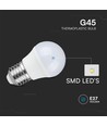3 Stk. E27 4,5W LED Tropfenlampen - G45, 4000K, weißes Glas, 3er-Pack