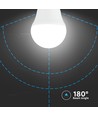 3 Stk. E27 4,5W LED Tropfenlampen - G45, 4000K, weißes Glas, 3er-Pack