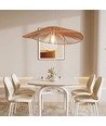E27 Designer Pendelleuchte mit Hanfseil - 60cm, braun, IP20, ohne Leuchtmittel