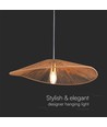 E27 Designer Pendelleuchte mit Hanfseil - 60cm, braun, IP20, ohne Leuchtmittel