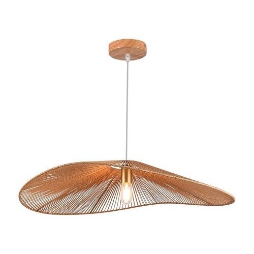 E27 Designer Seil-Pendelleuchte - 1 Meter, max. 40W, IP20, Ø80cm, 2 Jahre Garantie