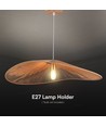 E27 Designer Seil-Pendelleuchte - 1 Meter, max. 40W, IP20, Ø80cm, 2 Jahre Garantie