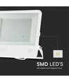VT-44204 Projektor 200W - Samsung-Chip, 1m Kabel, 6500K Weiß, weißes Gehäuse, mattiertes Glas, IP65