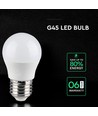 E27 6,5W LED Tropfenlampe - G45, Samsung LED chip, 4000K, 600lm, weißer Kunststoff