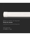 6x 40W komplette LED-Wannenleuchte - 120 cm, 3 Jahre Garantie, 230V