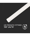 6x 40W komplette LED-Wannenleuchte - 120 cm, 3 Jahre Garantie, 230V