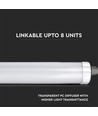 12 Stk. V-Tac wasserdichte 36W LED-Wannenleuchte - 120 cm, 120lm/W, durchverdrahtet, IP65, 230V