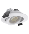 10x 7W Low Profile Einbaustrahler RA96 - DimToWarm+CCT, Loch: Ø6,8 cm, Maß: Ø8,3 cm, weißer Rand, dimmbar