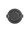 10x 7W flacher Einbaustrahler RA96 - DimToWarm+CCT, Loch: Ø6,8 cm, schwarzer Rand, dimmbar