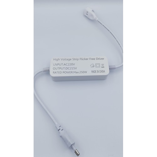 Stecker für 230V LED-Strip (Slim COB) - Flimmerfrei, inkl. Endkappe, 230V