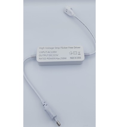 Stecker für 230V LED-Strip (Slim COB) - Flimmerfrei, inkl. Endkappe, 230V