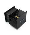6er-Set 6W CUBIC PRO Wandleuchte - IP65, Schwarz, durchschleifbar, verstellbar, eckig, Up/Down, Innen/Außen, inkl. Leuchtmittel
