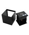 6er-Set 6W CUBIC PRO Wandleuchte - IP65, Schwarz, durchschleifbar, verstellbar, eckig, Up/Down, Innen/Außen, inkl. Leuchtmittel