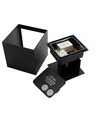 6er-Set 6W CUBIC PRO Wandleuchte - IP65, Schwarz, durchschleifbar, verstellbar, eckig, Up/Down, Innen/Außen, inkl. Leuchtmittel