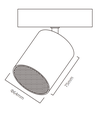 Bluetooth-Lautsprecher für 1-Phasen-Schienen - Schwarz, 10W, 1F3W