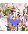 Hover Orb fliegender Ball mit RGB-Licht - Ø8,5 cm, lila, perfekt für Kinder und Junggebliebene