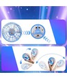 Hover Orb fliegender Ball mit RGB-Licht - Ø8,5 cm, blau, perfekt für Kinder und Junggebliebene