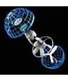 Hover Orb fliegender Ball mit RGB-Licht - Ø8,5 cm, blau, perfekt für Kinder und Junggebliebene
