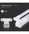 120 cm 2x18W T8 LED Doppelarmatur - Samsung Chip, inkl. LED-Röhre