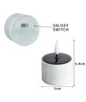 6er-Pack LED-Solar-Kerzen - Ø5cm, 6,4cm hoch, IP44 Außenbereich