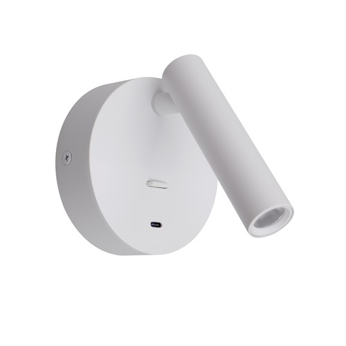 LEDlife weiße Leselampe - 2,5W, RA90, zur Wandmontage