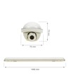 150cm 52W Limea Gigant komplette LED Wannenleuchte - 8900lm, IP65, IK10, 4000K, durchverdrahtet