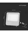 30W LED Fluter - 185lm/W, IP65, Samsung LED Chip, kaltweiß, schwarzes Gehäuse, Außenbereich