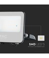 30W LED Fluter - 185lm/W, IP65, Samsung LED Chip, kaltweiß, schwarzes Gehäuse, Außenbereich