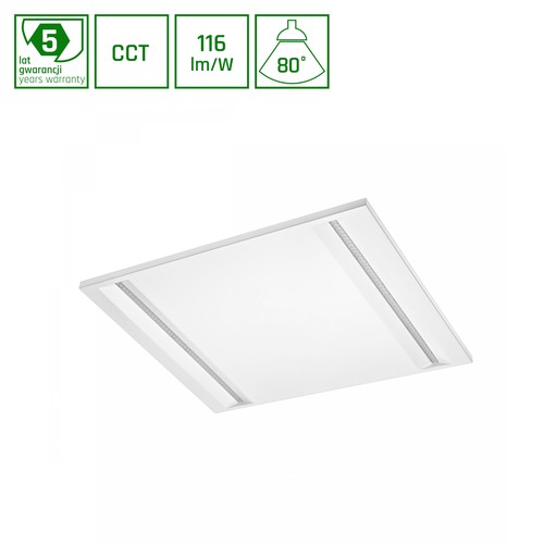 60x60 LED Panel, 40W - CCT, Einbaupanel, weißer Rand