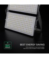 500W LED Fluter - 135lm/W, 67.500lm, IP65, schwarz, Außenbereich