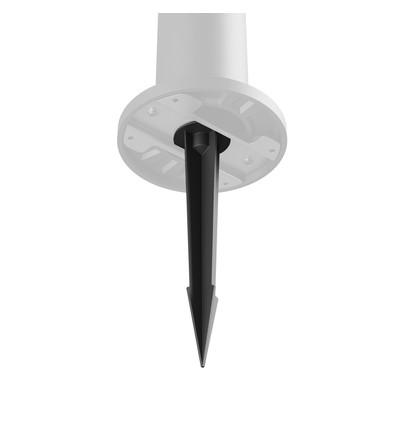 Schwarzer LED Gartenstrahler mit Erdspieß - Aluminium, 59x46x259 mm