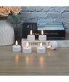 6er-Pack weiße LED-Teelichter inkl. Ladestation - Inkl. Fernbedienung, Timer