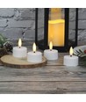 6er-Pack weiße LED-Teelichter inkl. Ladestation - Inkl. Fernbedienung, Timer