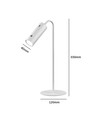Wiederaufladbare 3-in-1 LED-Lampe - Magnetisch, weiß, dimmbar, inkl. Standfuß und 2 Stk. Montagehalterungen