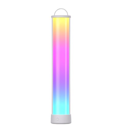 Wiederaufladbare RGBIC+CCT LED Tisch-/Nachtlampe - 32cm, Bluetooth, Weiß, Touch-dimmbar, IP20 Innenbereich