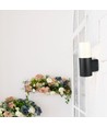 Vt-7616 Gartenwandlampe GU10 - Aluminiumgehäuse, schwarz IP54
