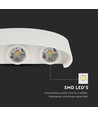 Vt-846 LED Wandleuchte 5W - 4000K, sandweiß